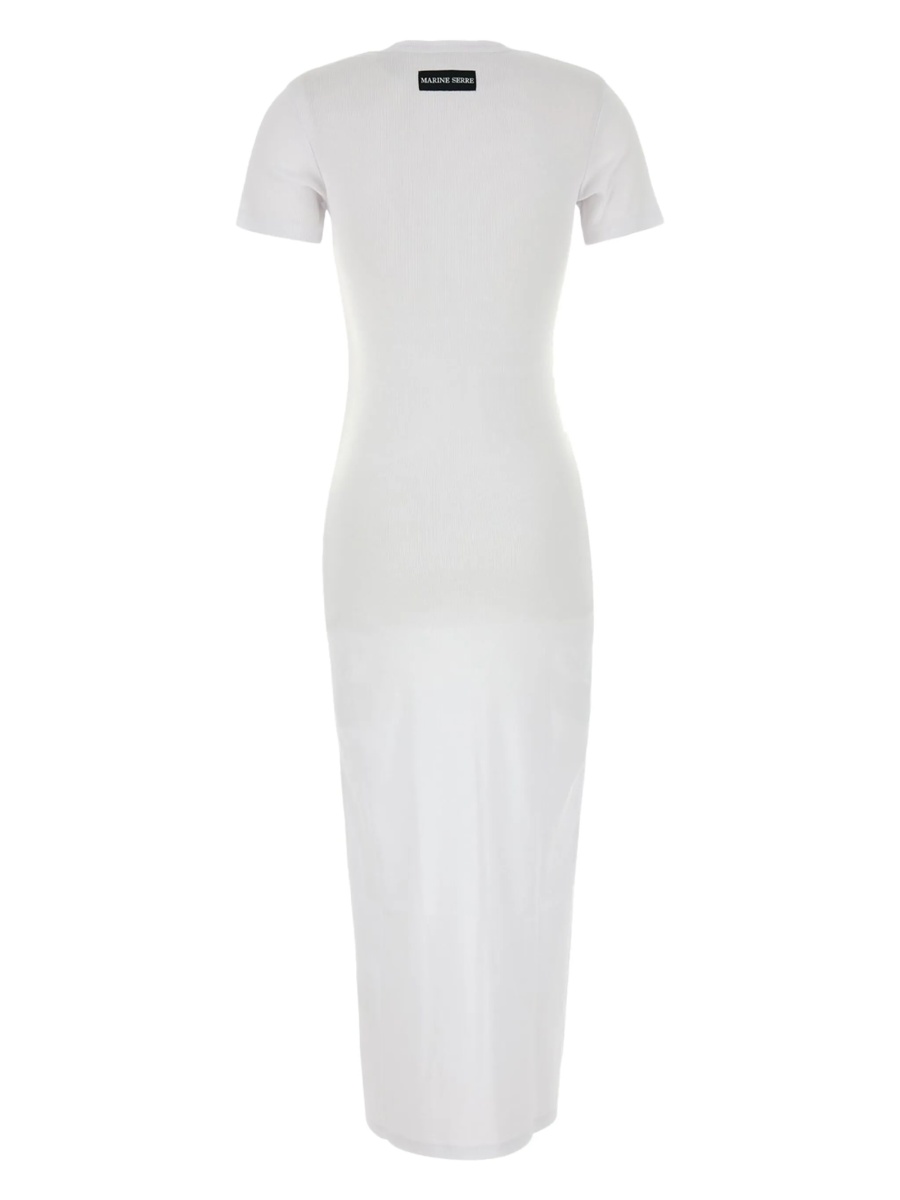 Rochie de zi MARINE SERRE crescent moon alba - Img 2