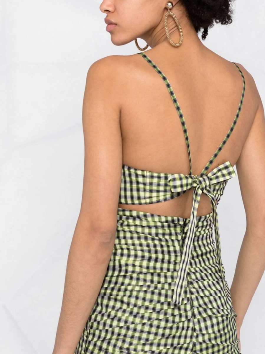 Rochie de zi Philosophy galbena din poliamida si vascoza - Img 3