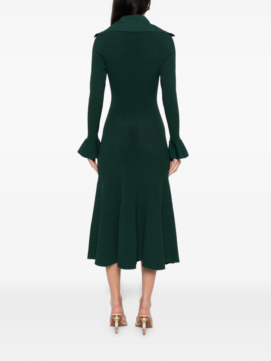 Rochie de zi Self-Portrait verde - Img 4