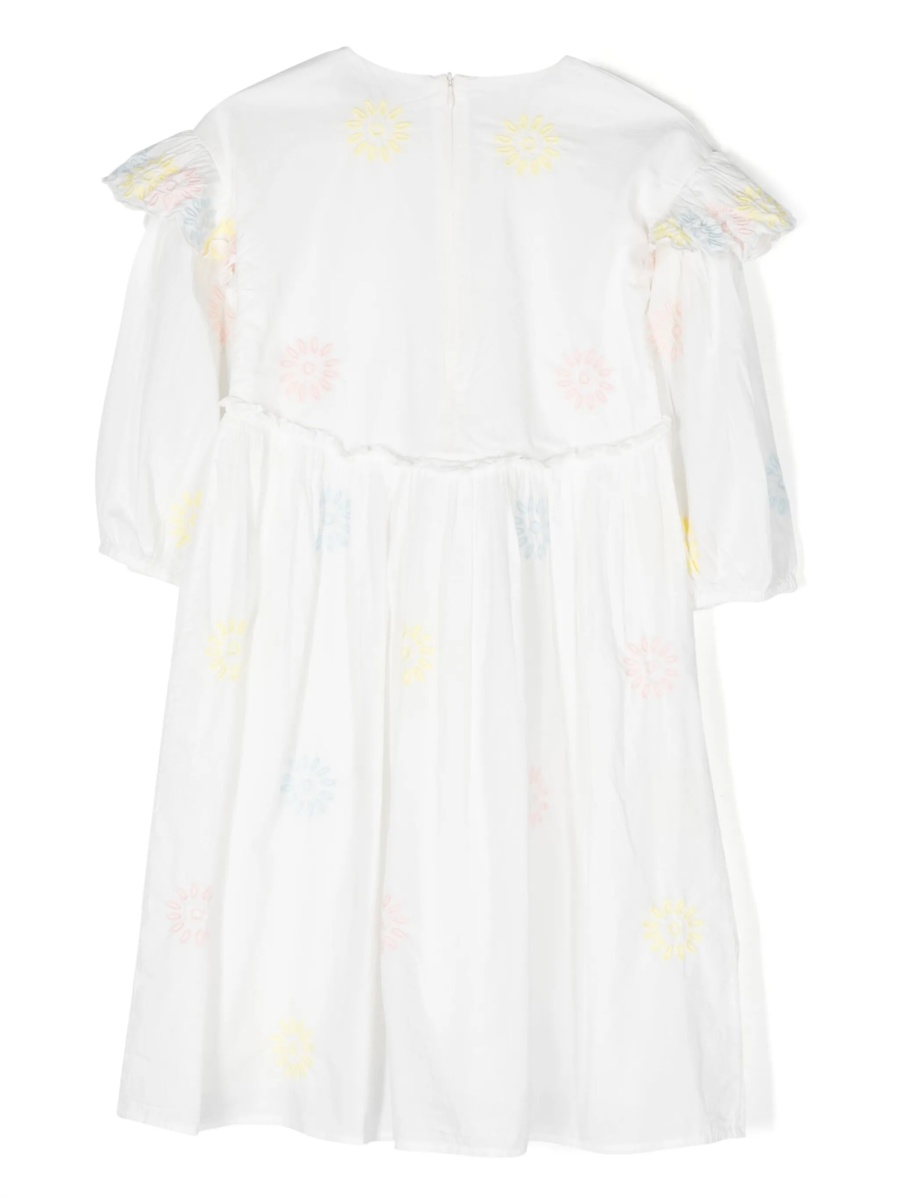 Rochie eleganta Stella McCartney alba din bumbac organic si polyester - Img 2