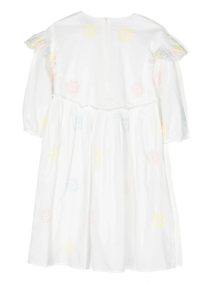 Rochie eleganta Stella McCartney alba din bumbac organic si polyester - Img 2
