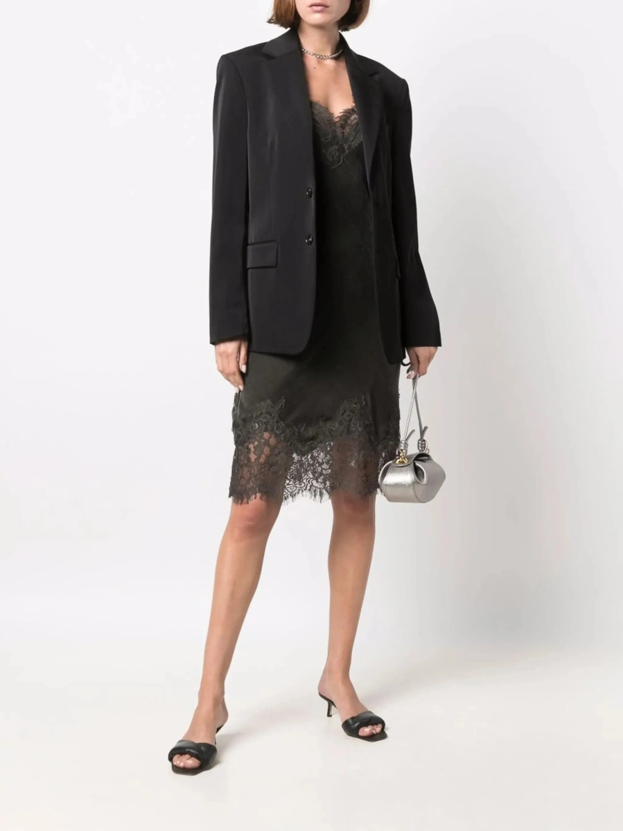 Rochie GOLD HAWK gri din catifea - Img 4