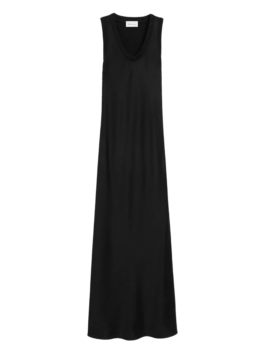 Rochie lunga AMI Paris neagra - Img 8