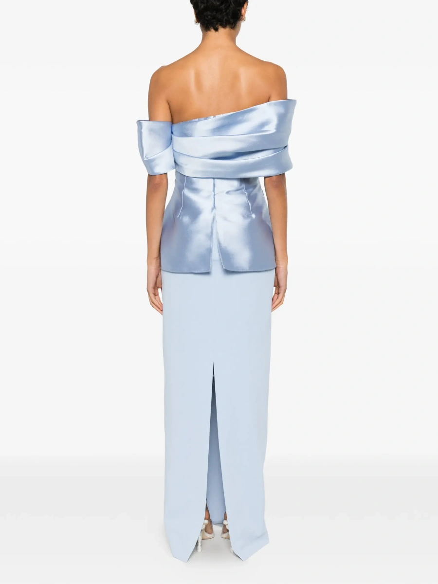 Rochie lunga SOLACE LONDON albastra 'Lucine' - Img 6
