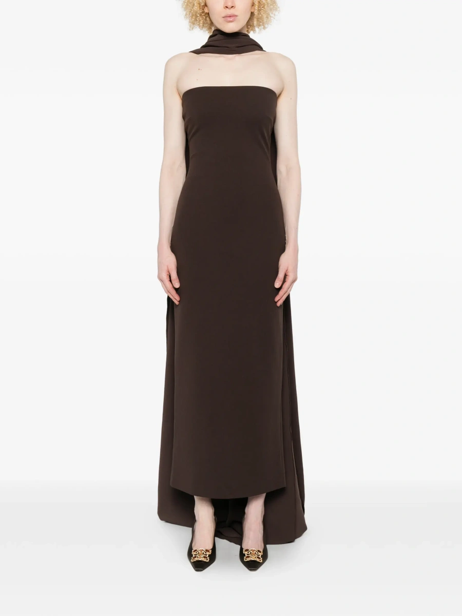 Rochie lunga SOLACE LONDON maro - Img 5