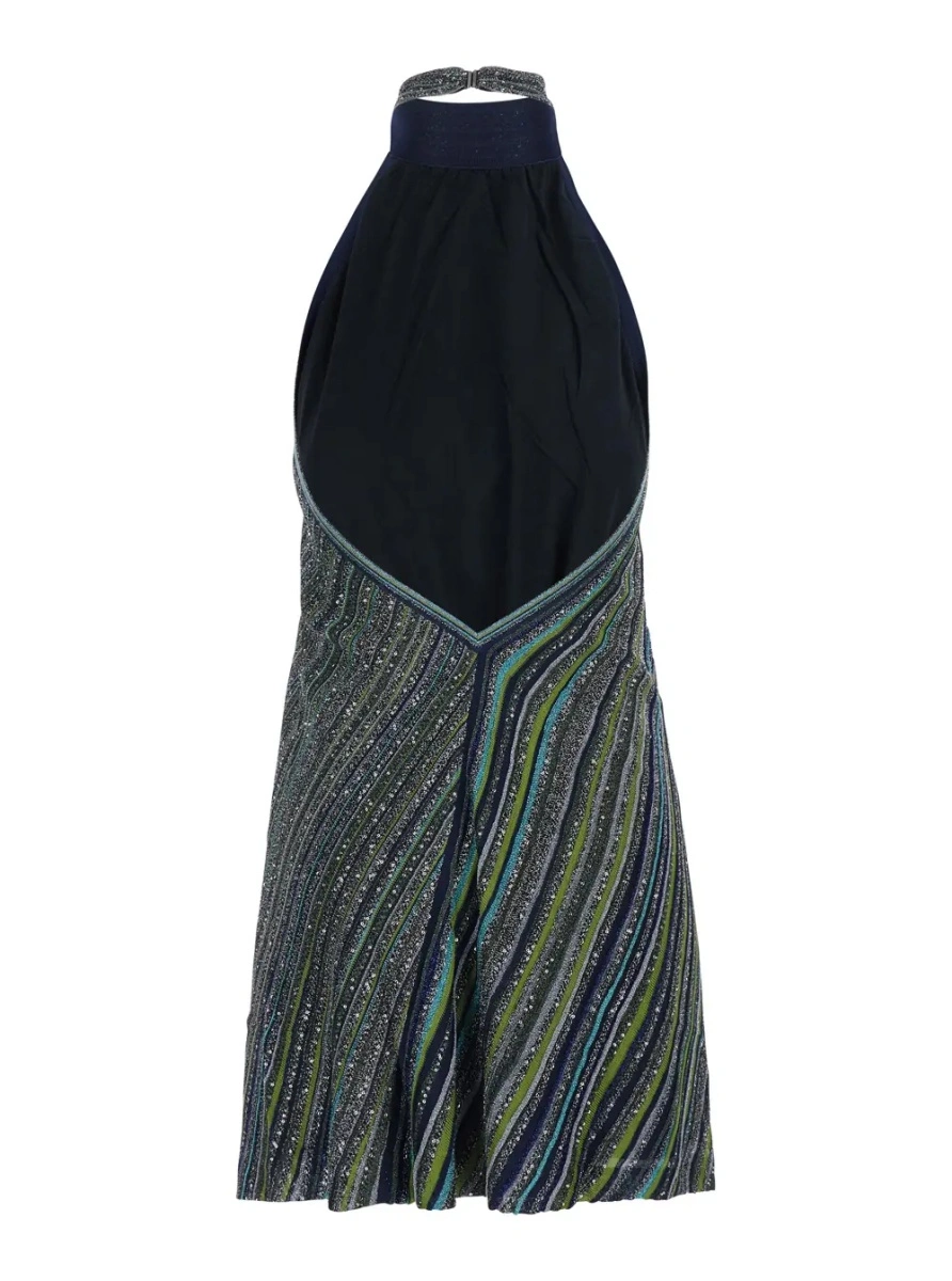 Rochie MISSONI BEACHWEAR albastra din vascoza - Img 2