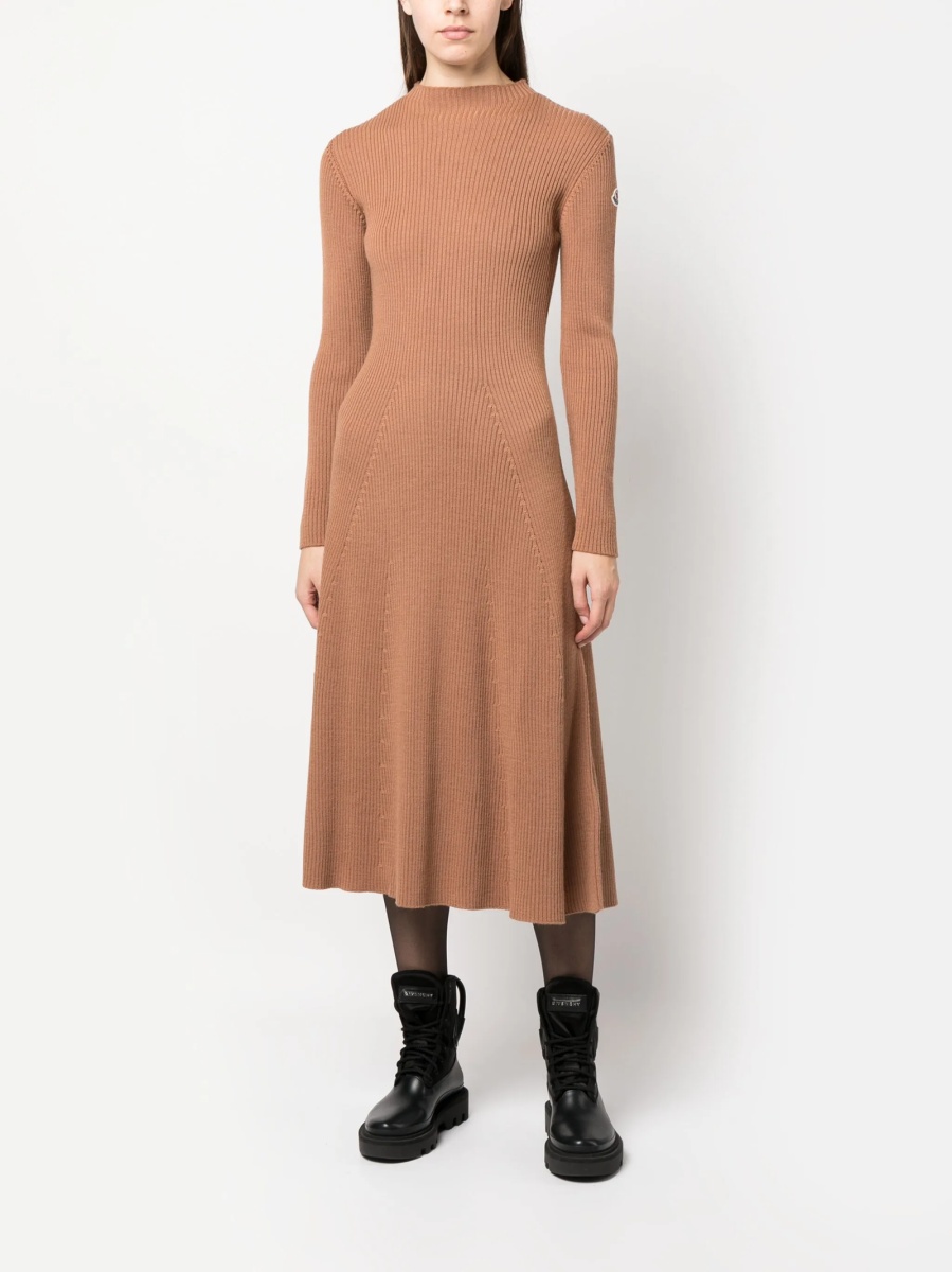 Rochie tricotata Moncler maro - Img 2
