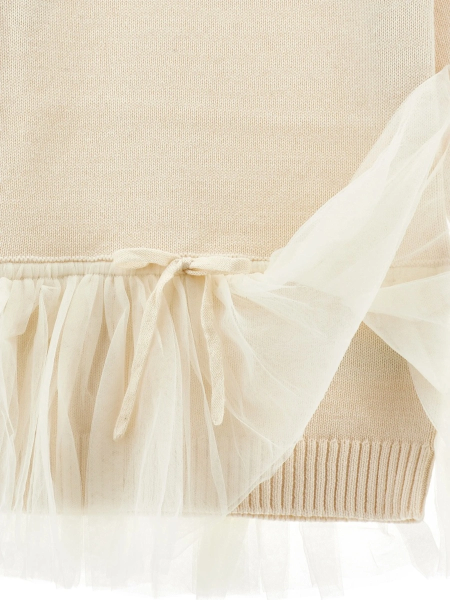 Rochie tricotata Monnalisa neutra - Img 3