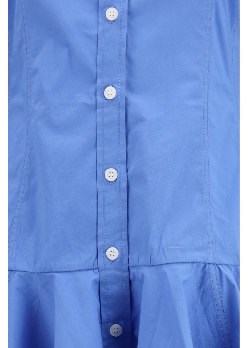 Rochii Cotton Shirt Dress with balloon skirt - Img 3