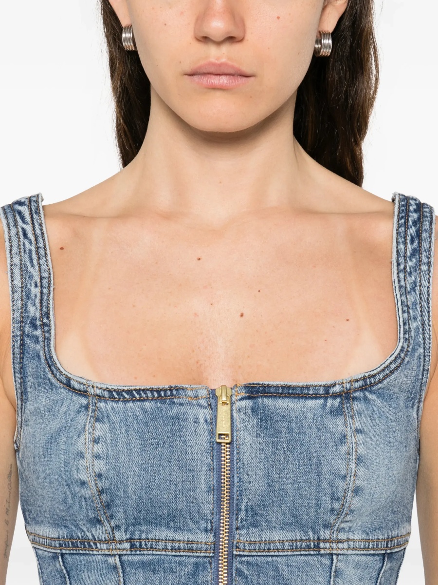 Rochii Denim flared dress - Img 5