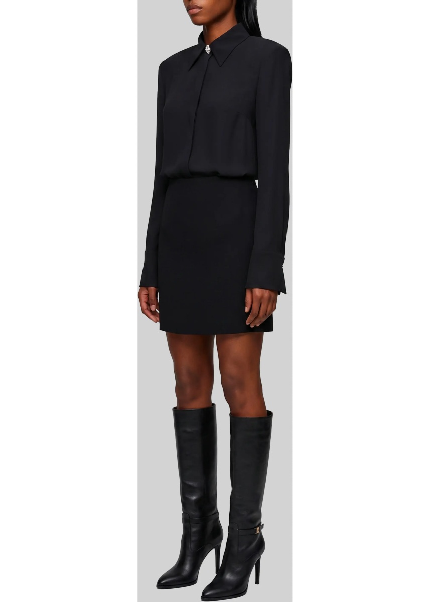 Rochii Double Georgette Shirt Dress - Img 2