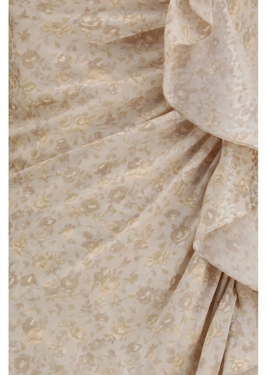 Rochii Jacquard draped Dress with flounces - Img 3
