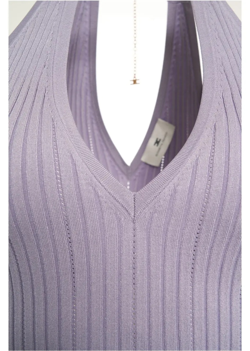 Rochii Knit midi dress with jewel detail - Img 4