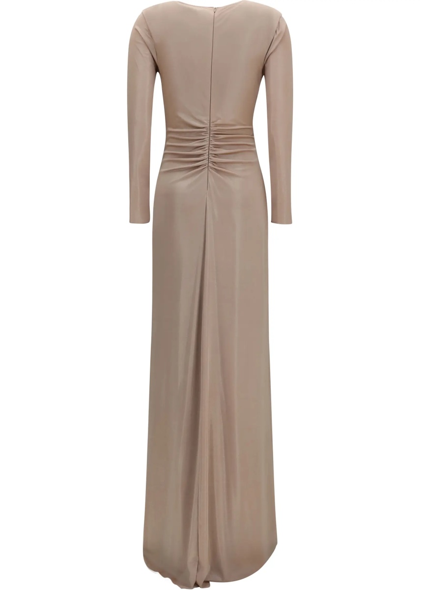 Rochii Long chiffon Dress with crystal detail - Img 2