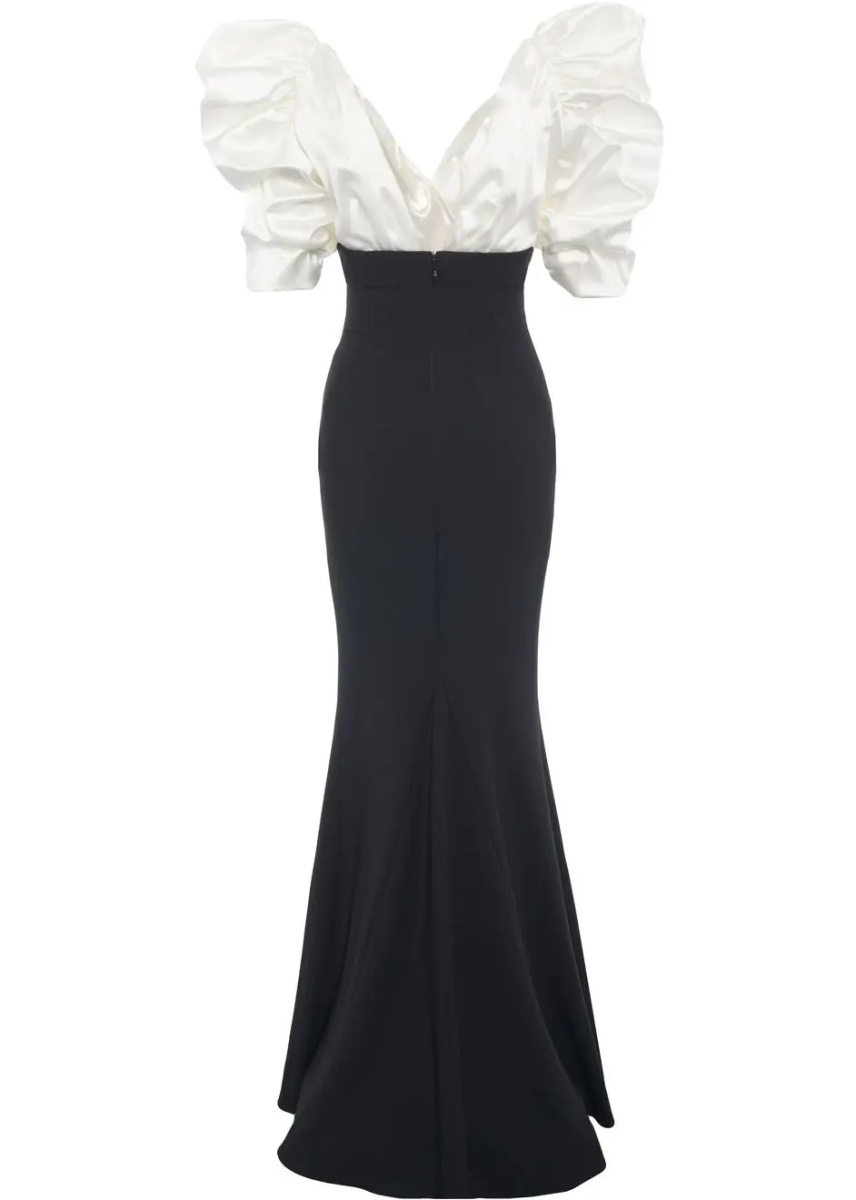 Rochii Maxi dress with puff sleeves - Img 2