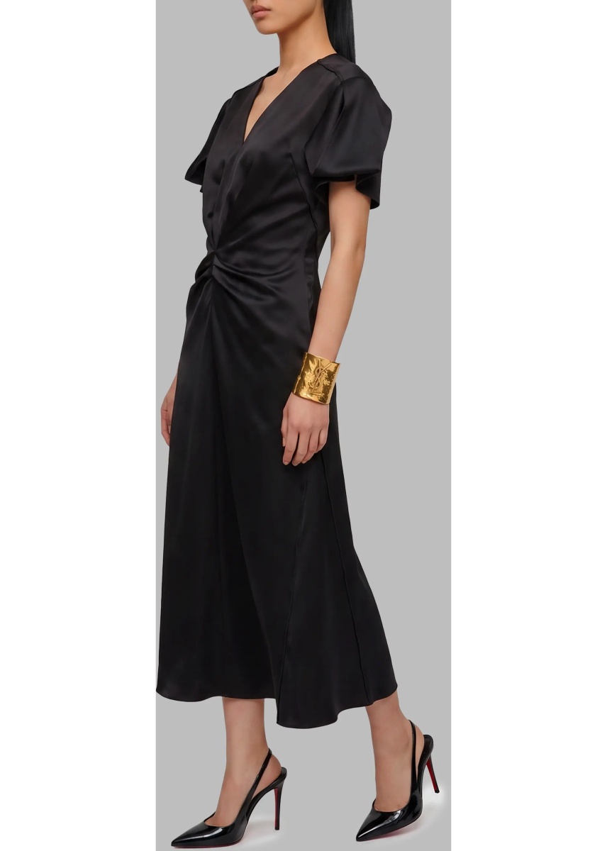 Rochii Midi Dress With Draping - Img 2
