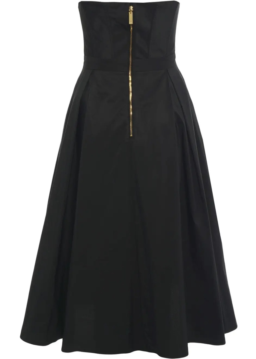 Rochii Midi dress with floral appliqués - Img 3