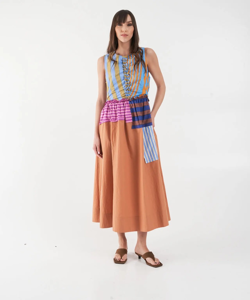 Rochii Patchwork maxi dress 'Ilana' - Img 3