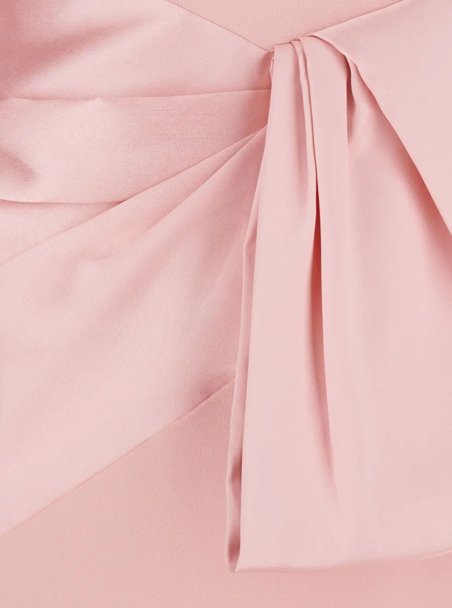 Rochii RHIANNE MIDAXI DRESS - Pink - Long dress with V-neck and long sleeves - In Tech Fabric - Women - Img 3