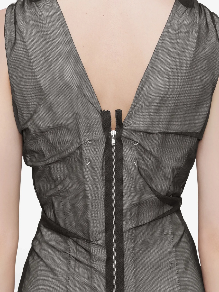 Rochii Semi-sheer midi Dress - Img 5