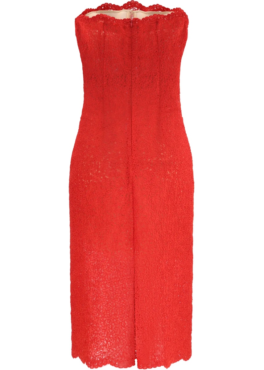 Rochii Strapless midi lace Dress - Img 2