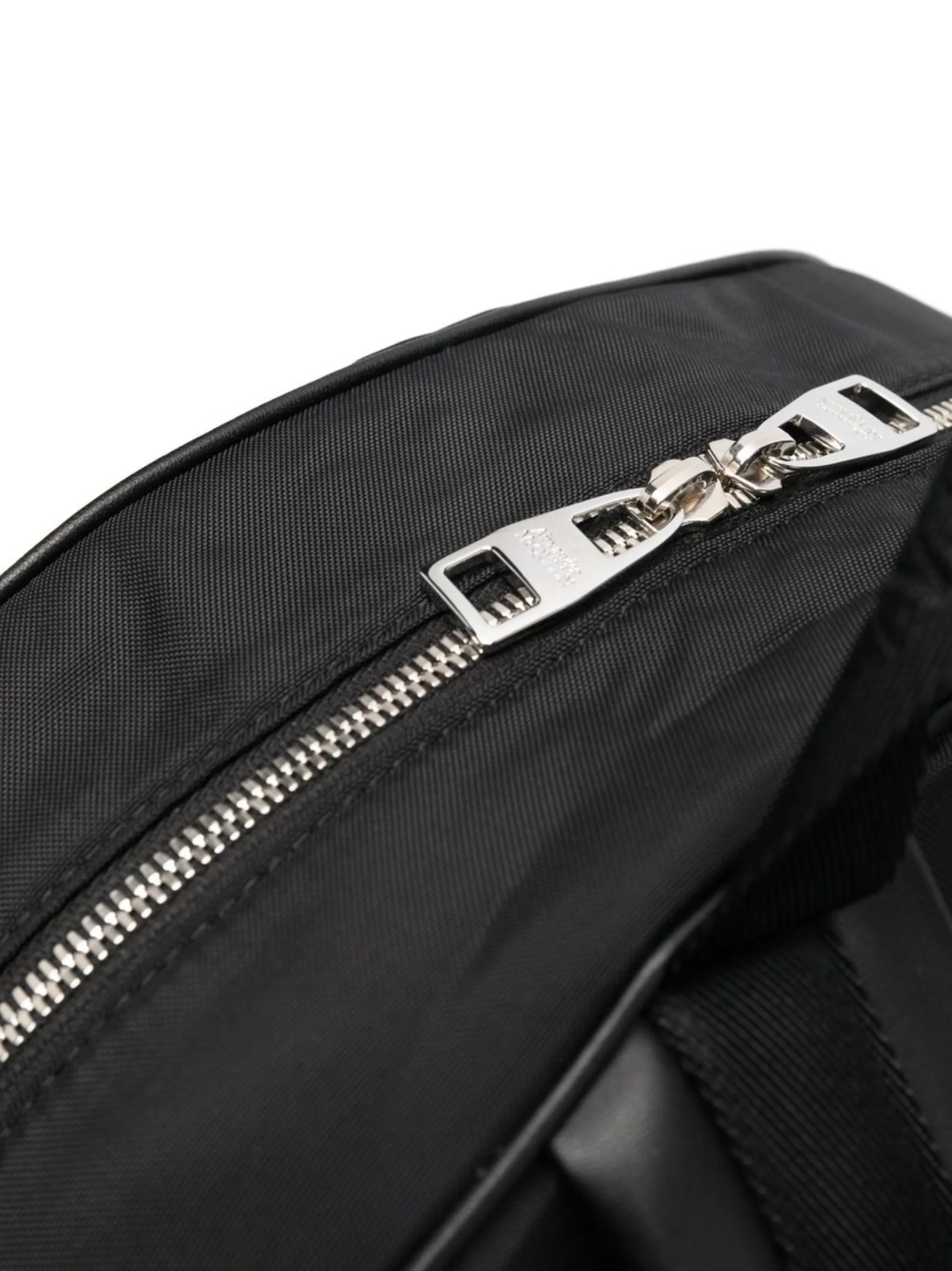 Rucsac Alexander McQueen negru din piele si material textil - Img 4