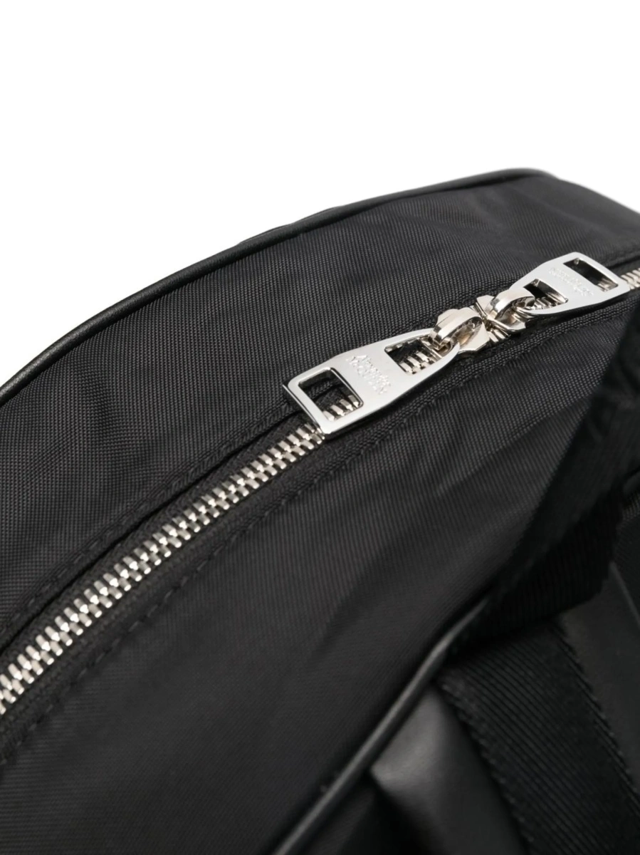 Rucsac Alexander McQueen negru din piele si material textil - Img 4