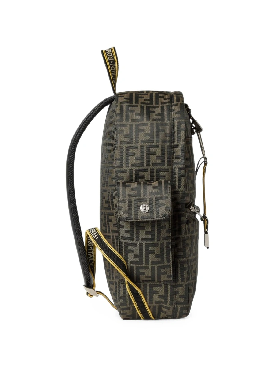 Rucsac Fendi maro din polyester - Img 4