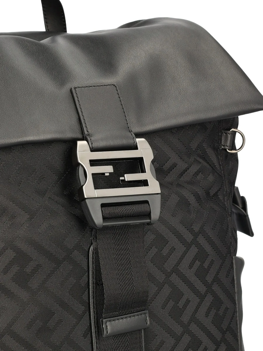 Rucsac Fendi negru din nylon - Img 6