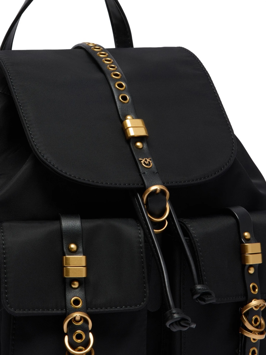 Rucsac Pinko negru din nylon - Img 3