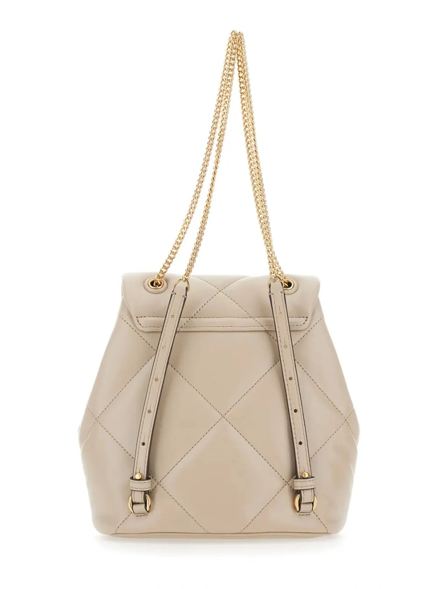 Rucsac Tory Burch bej din piele - Img 2