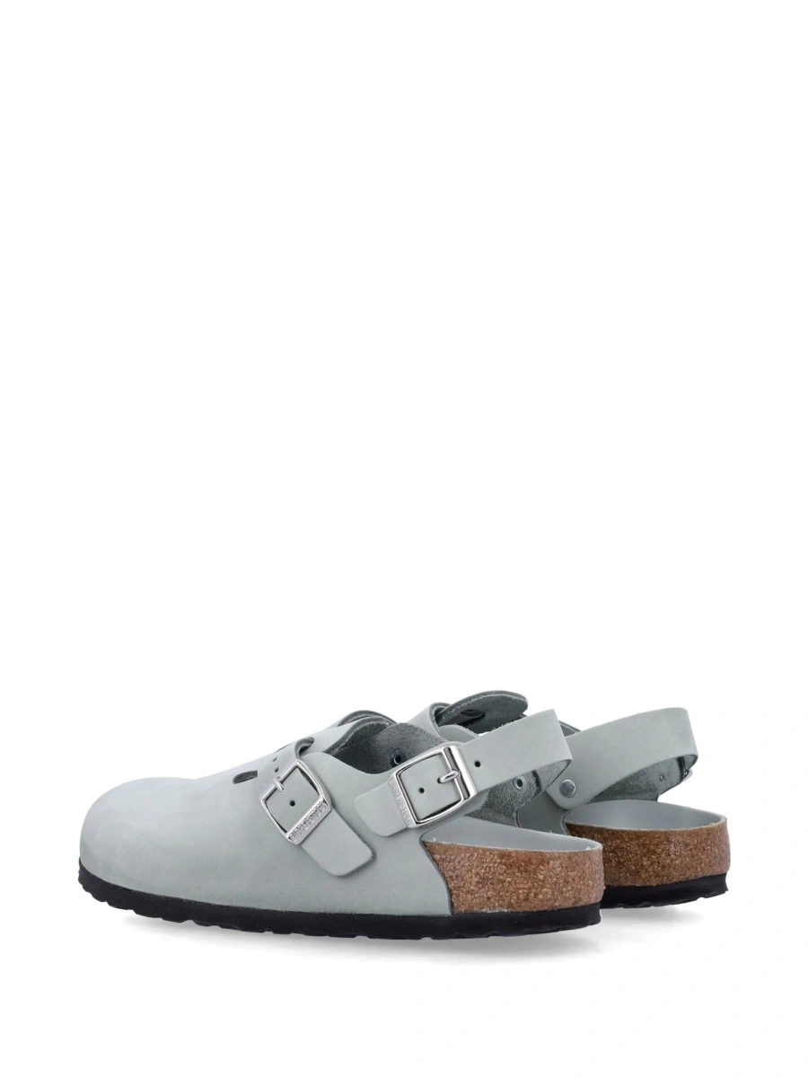 Saboti Birkenstock gri din piele - Img 3