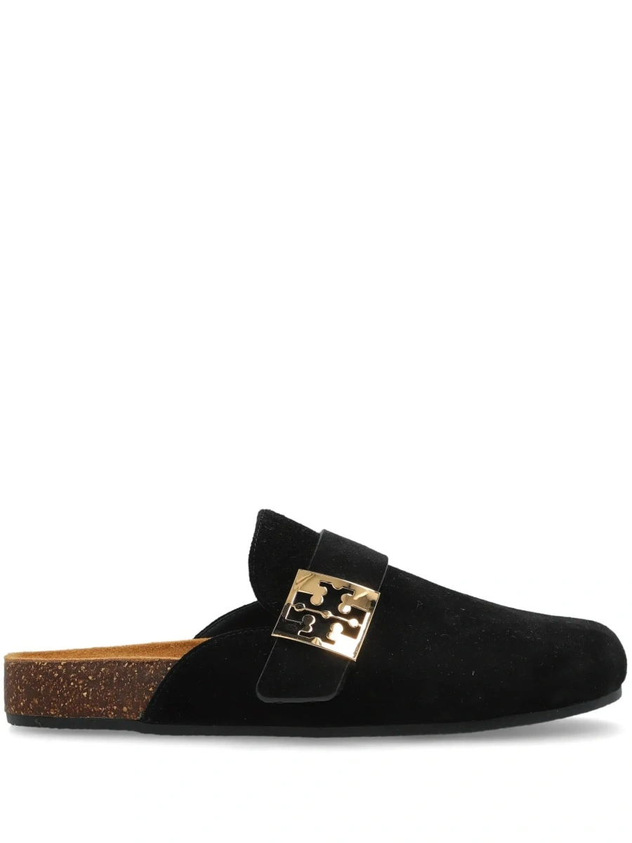Saboti Tory Burch negri din piele intoarsa - Img 9