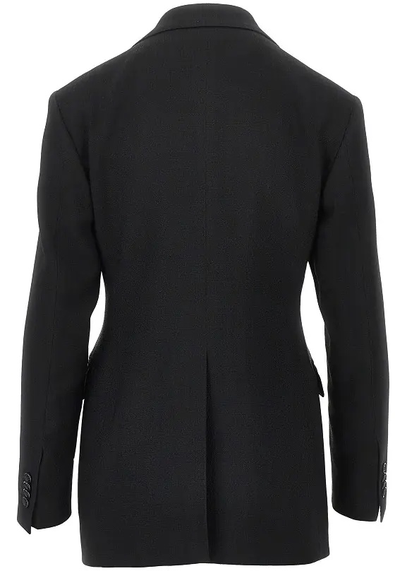 Sacou 'Astra' double-breasted canvas jacket - Img 3