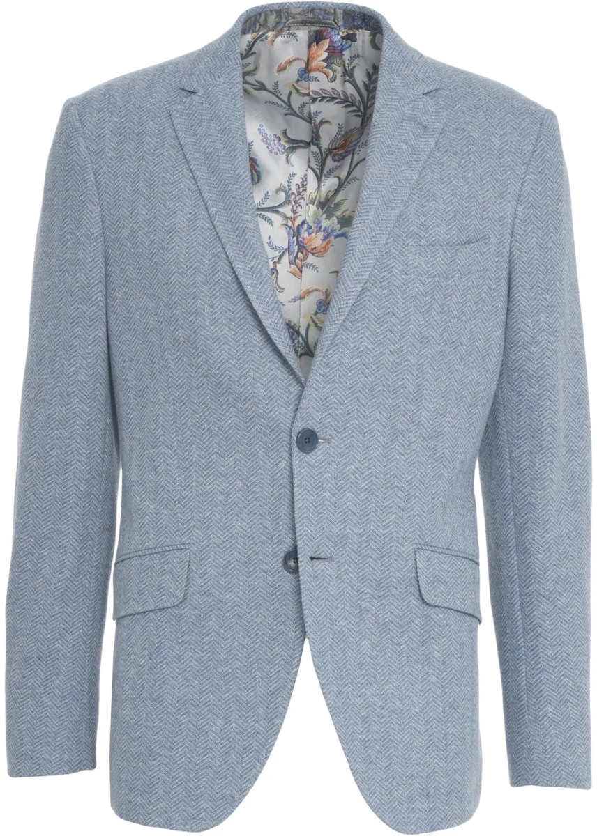 Sacou Blazer with herringbone pattern - Img 2