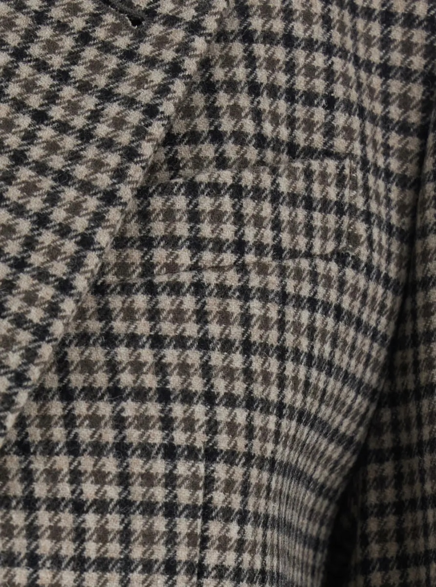 Sacou CLASSIC 2 BUTTON WOOL BLAZER with notched revers and pockets Beige man - Img 3