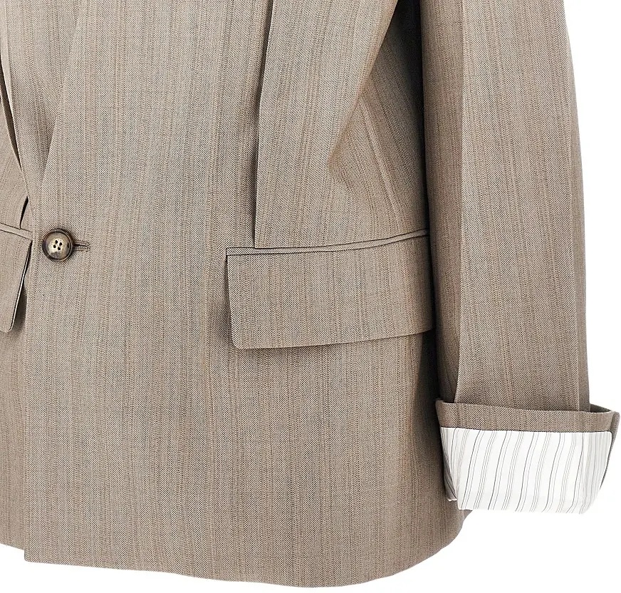 Sacou Collarless wool jacket - Img 2