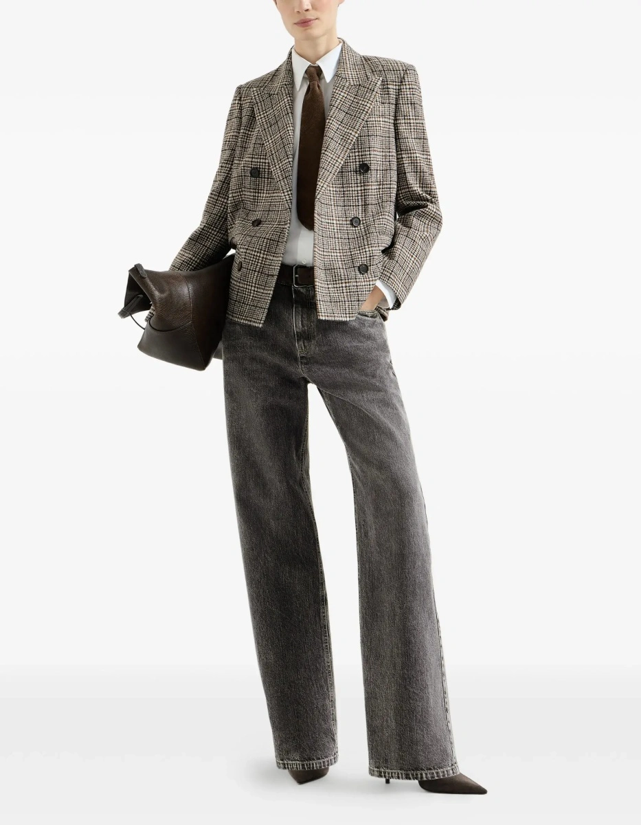 Sacou Double-breasted Jacket in alpaca and wool blend - Img 5