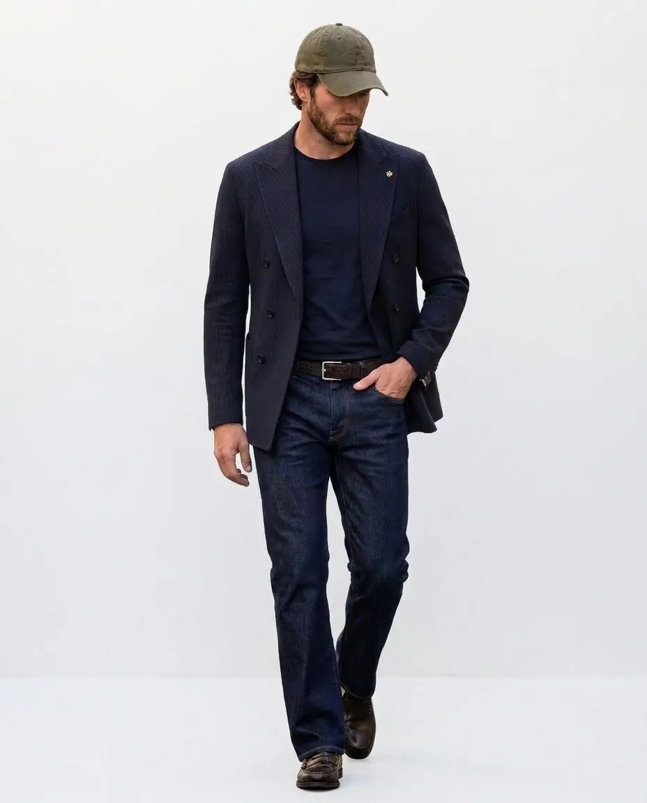 Sacou Double-breasted wool blazer - Img 3