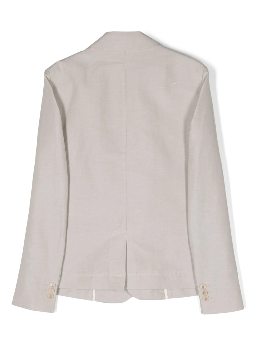 Sacou Fendi neutru din in si bumbac - Img 2