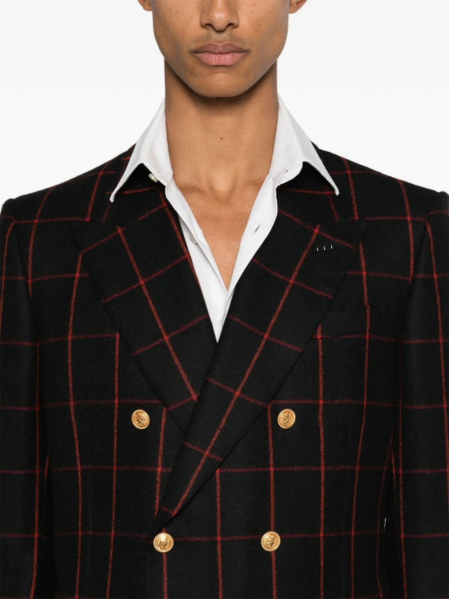 Sacou Gucci negru din lana si polyester - Img 5