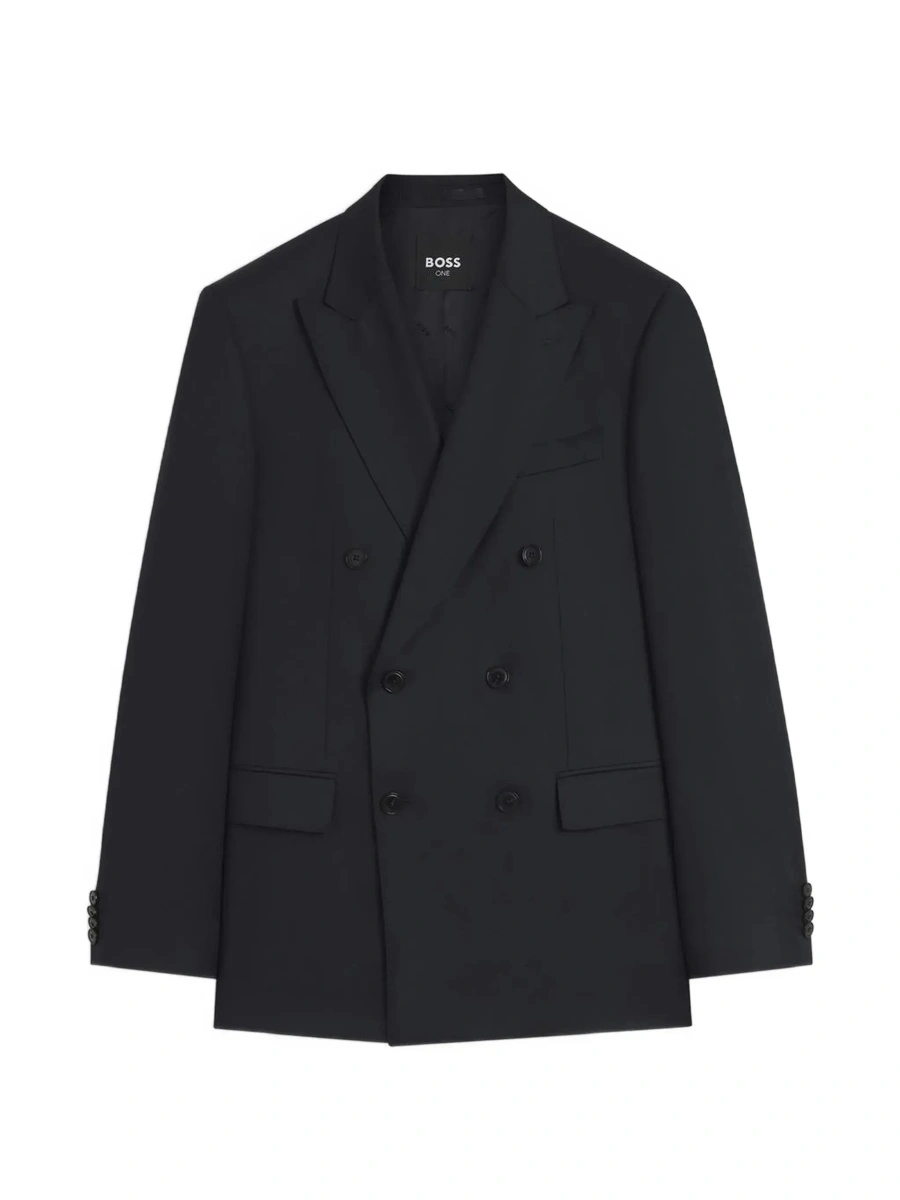 Sacou Hugo Boss albastru din lana - Img 5