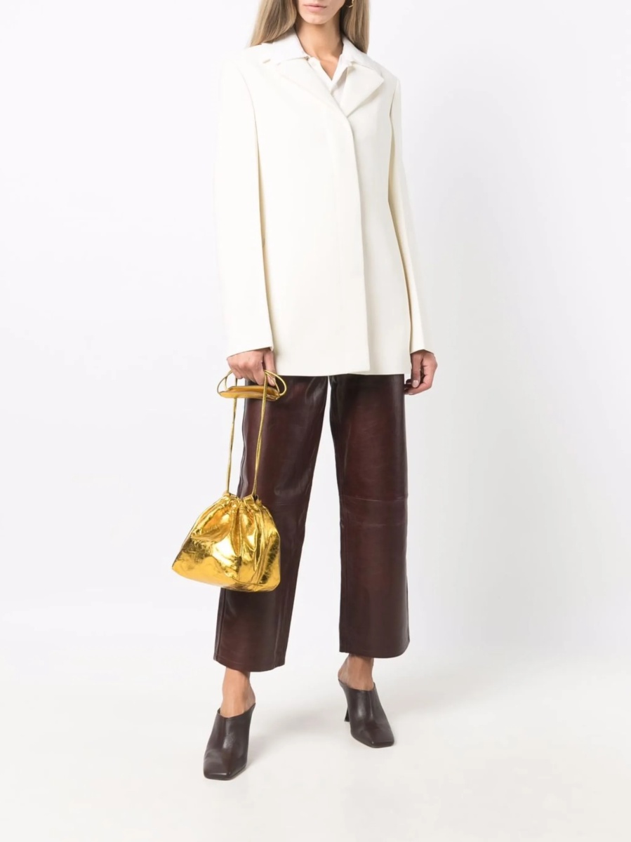 Sacou Jil Sander negru din lana - Img 2