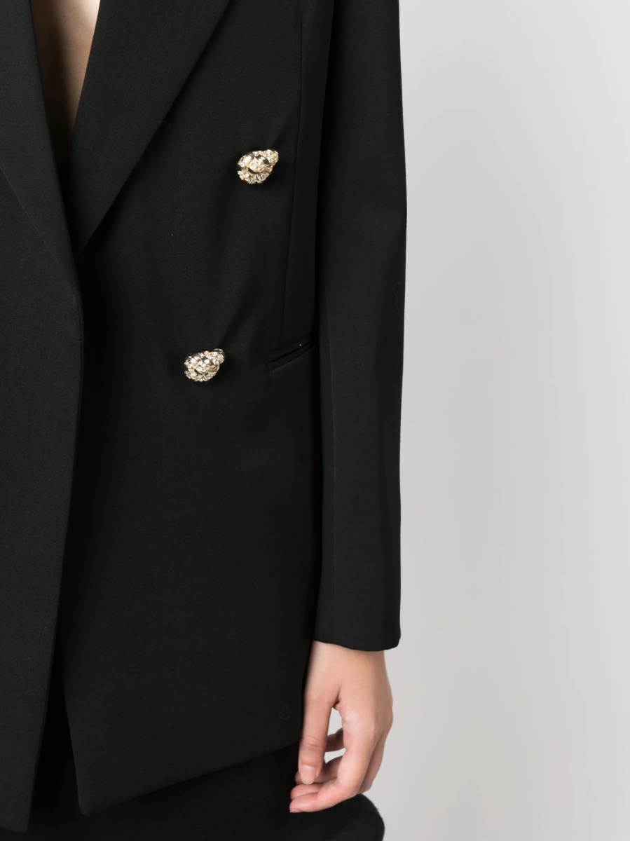 Sacou Lanvin negru din corn si lana - Img 5