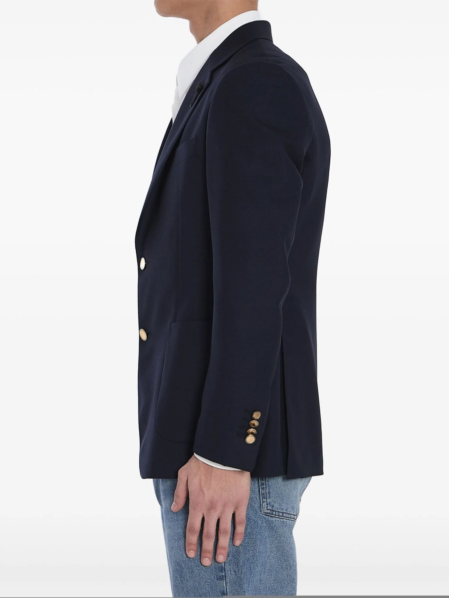 Sacou Lardini negru din matase - Img 3