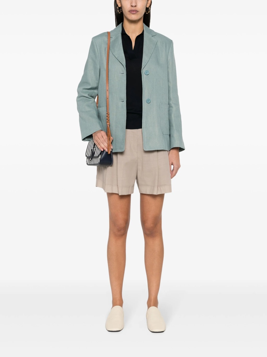 Sacou Max Mara albastru din in - Img 2