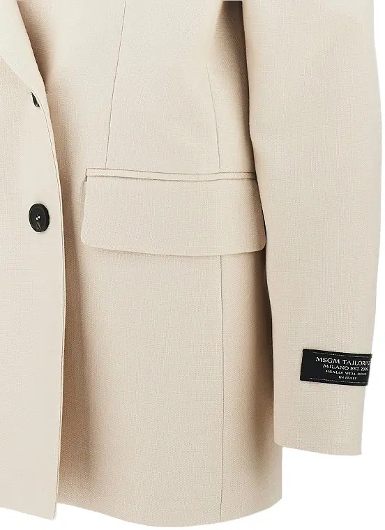 Sacou Oversized canvas double-breasted jacket - Img 2