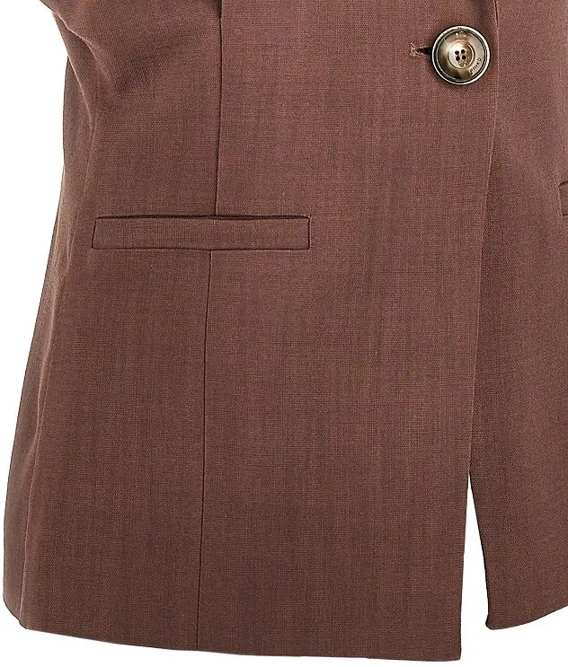Sacou Panama fabric sleeveless jacket - Img 2