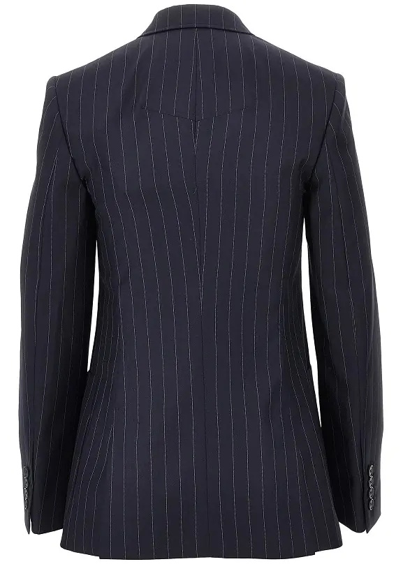 Sacou Pin-striped wool double-breasted jacket - Img 3
