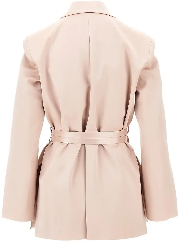Sacou Satin jacket with belt - Img 3